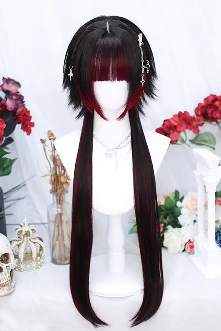Japanese Style Highlight Trendy Girl Long Braid Sweet Lolita Wig 4 Colors