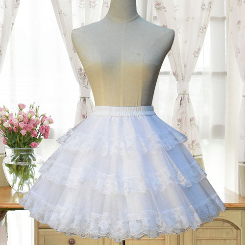 Organza Hollow Flouncing Lolita Petticoat