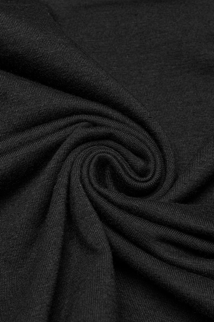 Black Stand Collar Sleeveless Stitching Mesh Zipper Men's Punk Vest