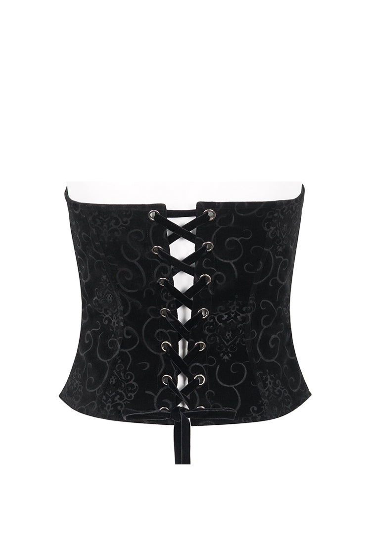 Black/Red Lace Up Women's Gothic Corset
