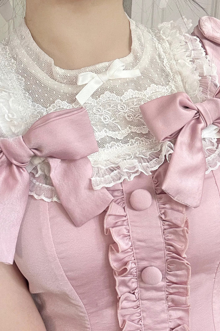 Gothic Lolita Dress - Annie's Gift, Pink, Short Version, Plus Size, Short Length - additional product view 5
