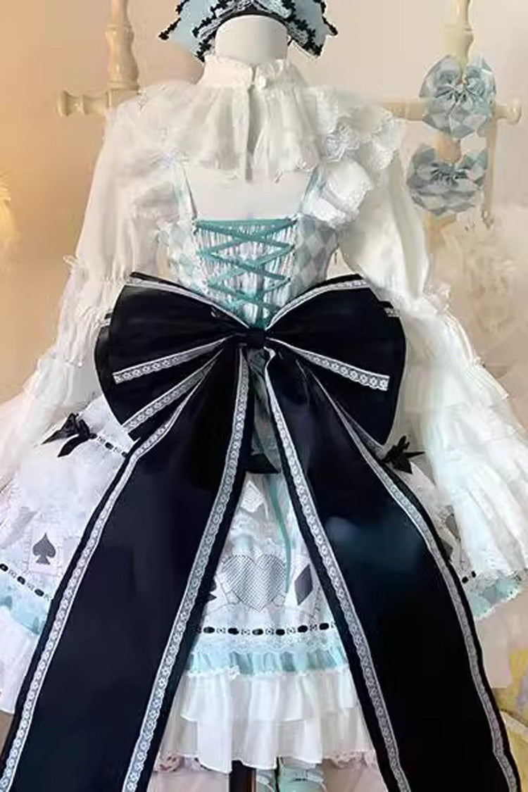 Gothic Lolita Dress - Bamboo Overture, Green, Sweet Style, Bow Detail, Lace Trim - additional product view 5