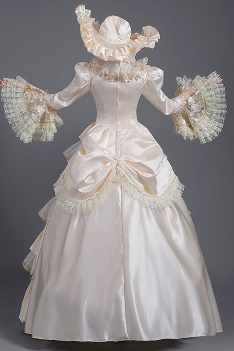 Gothic Lolita Dress - Champagne Hime Sleeves High, Champagne, High Waist, Victorian Style - additional product view 4