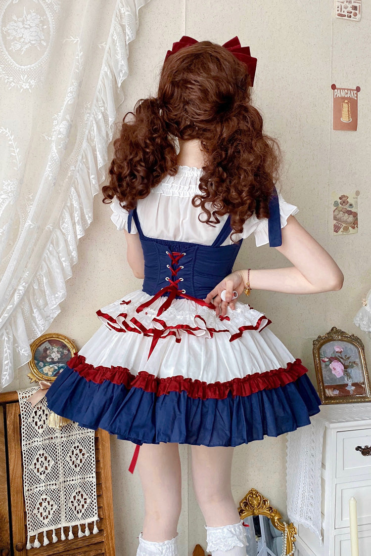 Gothic Lolita Dress - Fairy Tale Overture, 3 Colors, Bow Detail, Ruffled, Layered - additional product view 6