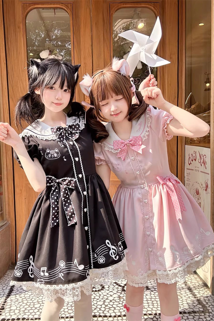 Gothic Lolita Dress - Melody Kitty, Pink, Ruffled, Embroidered, Sweet Style - additional product view 11