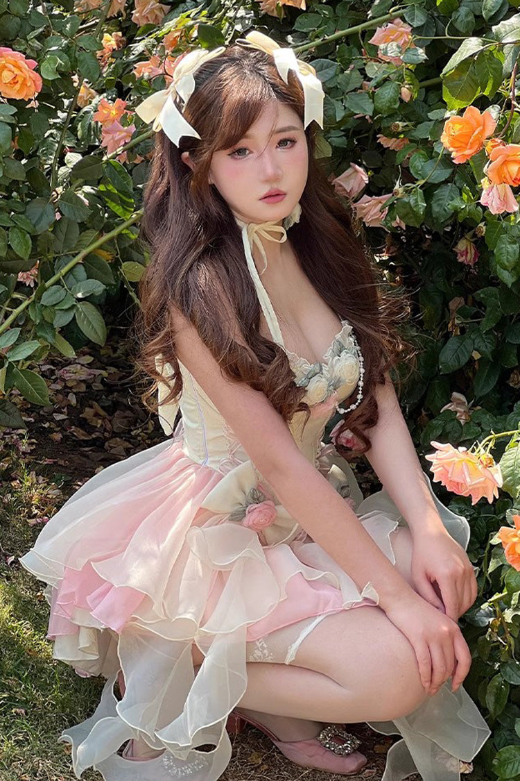 Gothic Lolita Dress - Multi-color Peach Snow Mountain, Multi-Color, Sweet Style - additional product view 5