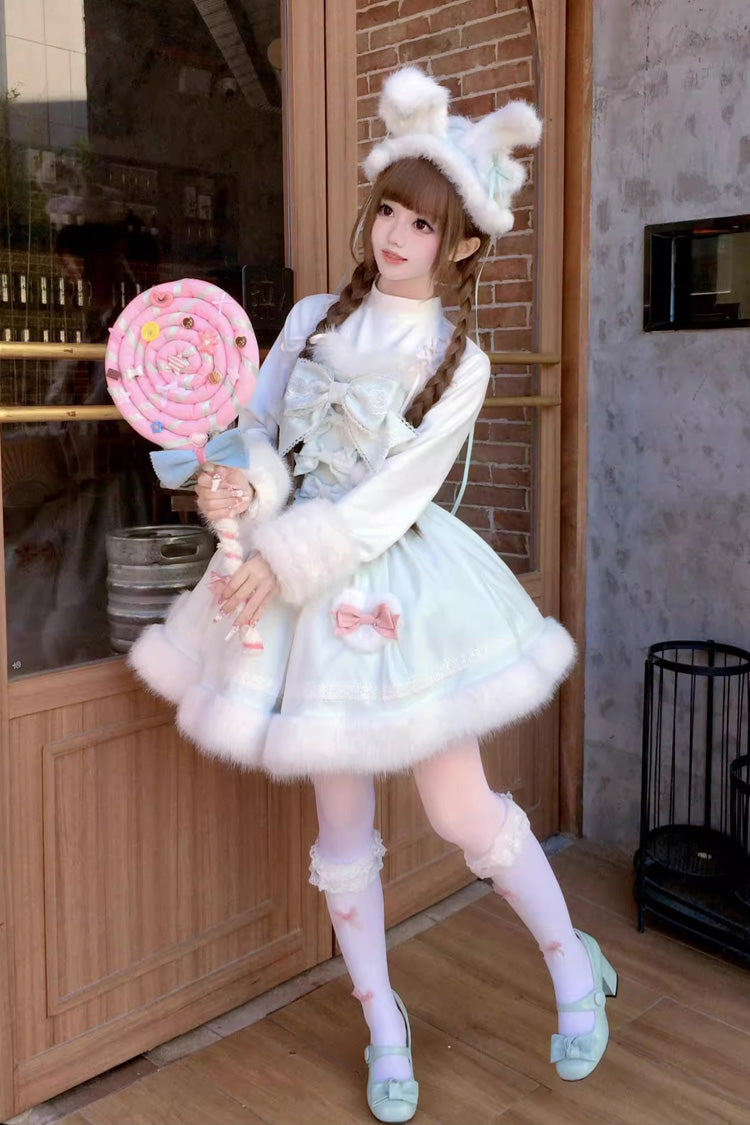 Gothic Lolita Dress - Sweet Dream Bunny, 2 Colors, Sweet Style, Bow Detail - additional product view 24