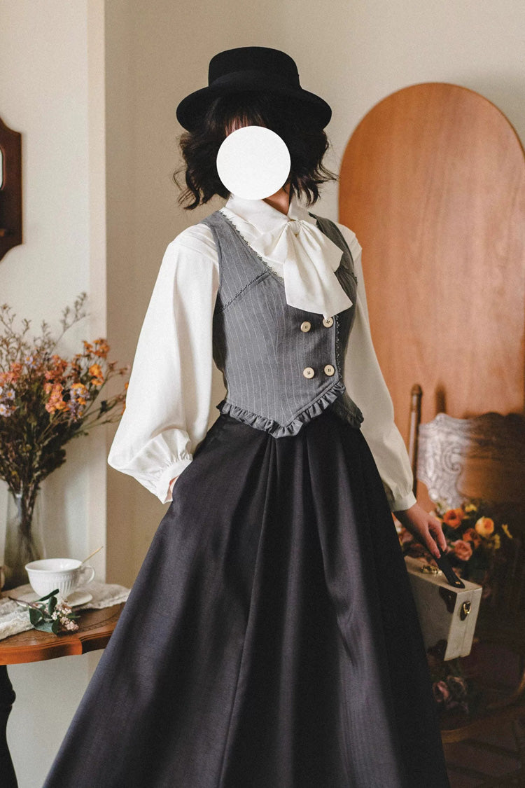 Gothic Lolita Skirt - Basket Of The Forest, 4 Colors, High Waist, Classic Style - additional product view 18
