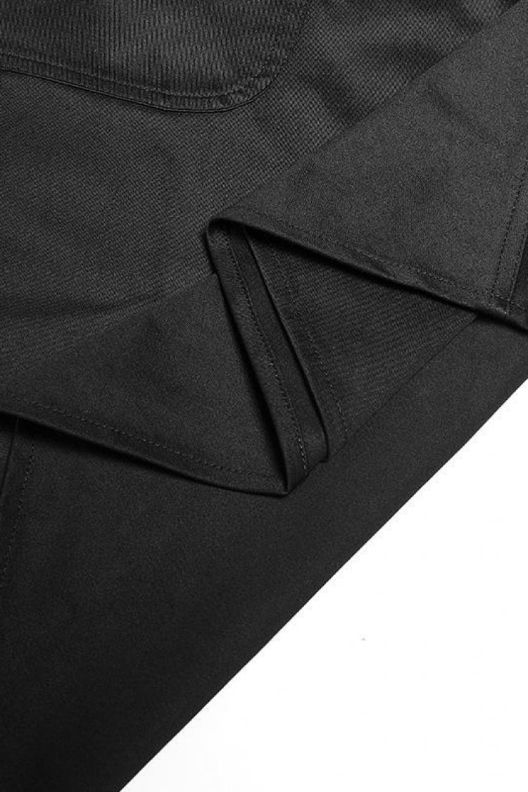 Gothic Lolita Skirt - Metal Eyelets Detachable, Black, Detachable Detail, Women's Style - additional product view 8