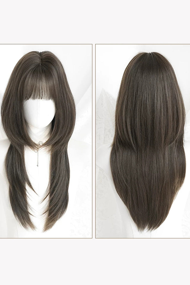 Kawaii Fashion Wig - Cool Brown Japanese Style High, Brown, Sweet Style - additional product view 6