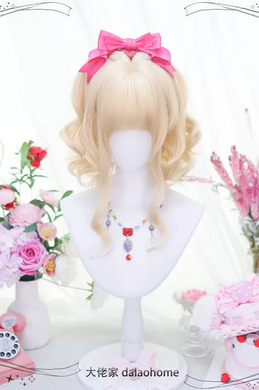 Kawaii Fashion Wig - Gold Secondary, Gold, Sweet Style - Lolita Coordinate Hair - additional product view 2