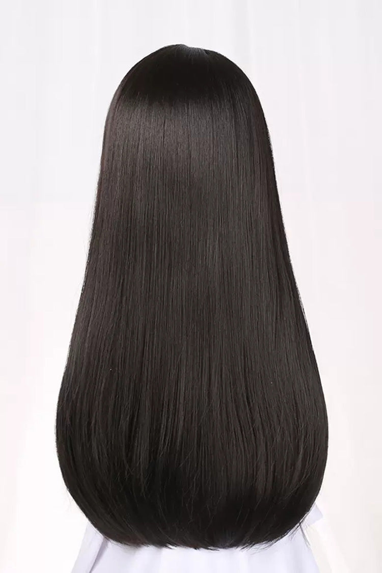 Kawaii Fashion Wig - Hime Cut, Black, Gothic Style - Lolita Coordinate Hair - additional product view 4