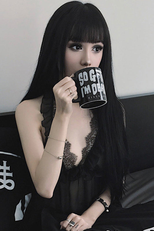 Kawaii Fashion Wig - Natural, Black, Classic Style - Kawaii Outfit Wig - additional product view 2