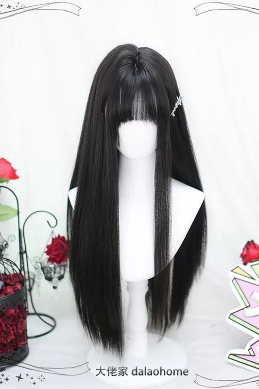 Kawaii Fashion Wig - Natural, Black, Sweet Style - Daily and Convention Styling - additional product view 2