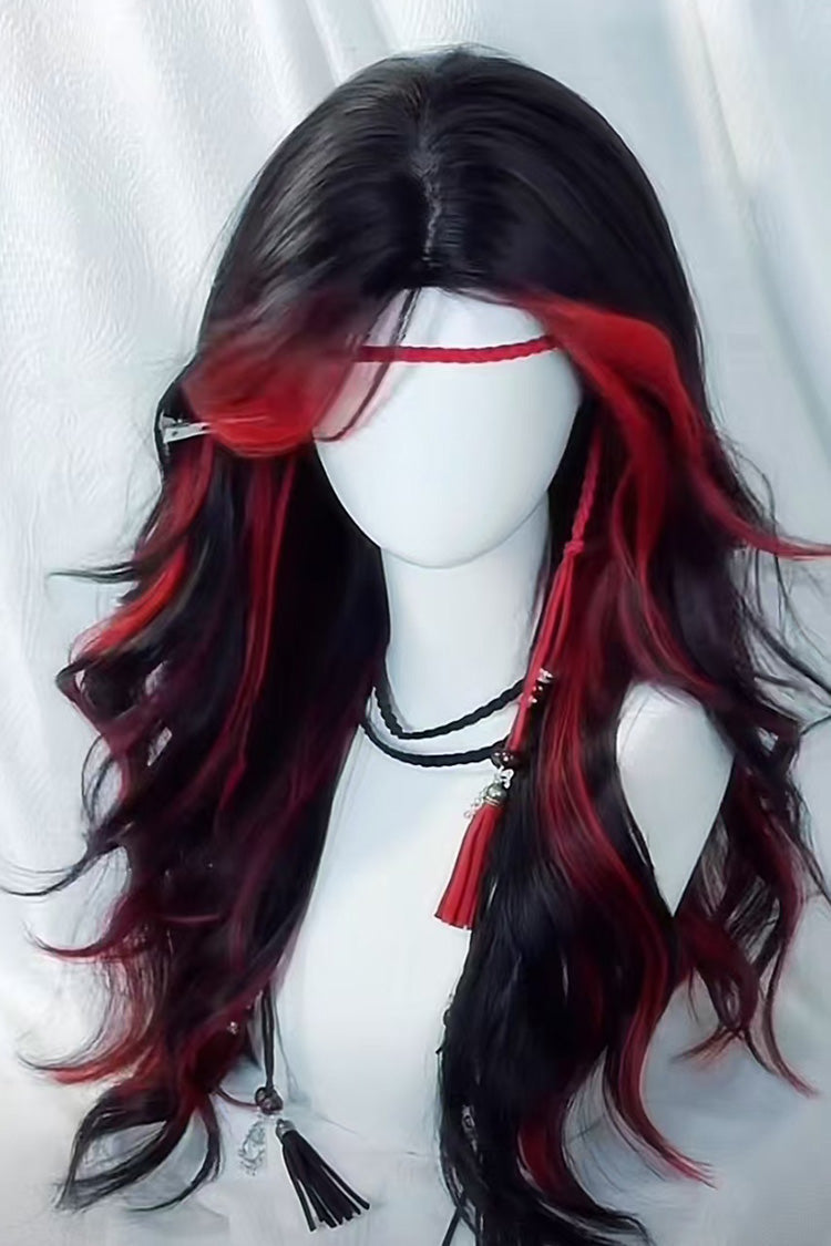 Kawaii Fashion Wig - Red/black Ombre, 2 Colors, Sweet Style, Gothic Style - additional product view 2