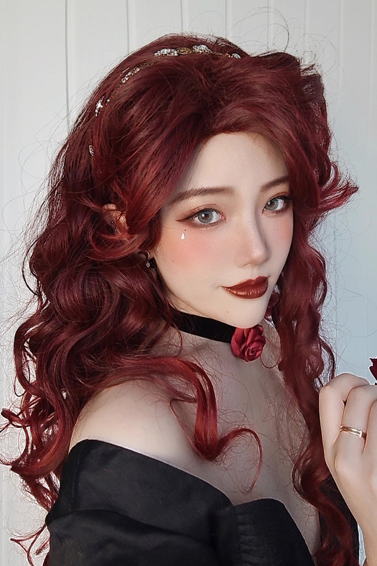 Kawaii Fashion Wig - Villain Miss, Red, Sweet Style - Lolita Coordinate Hair - additional product view 5
