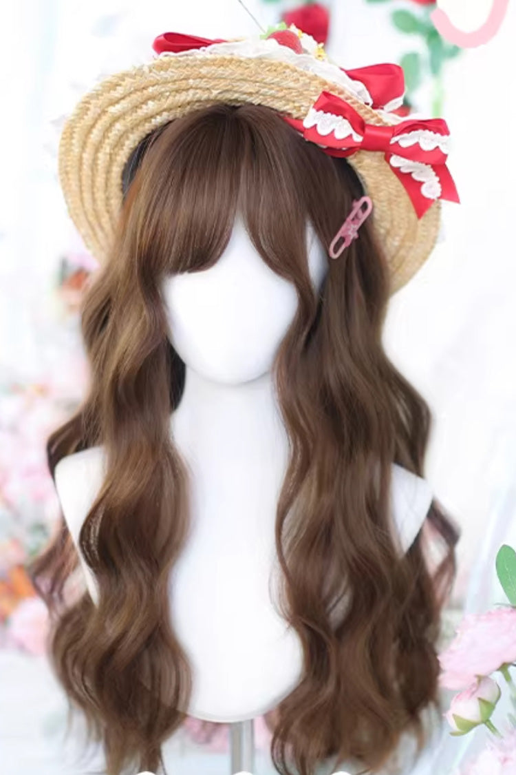 Kawaii Fashion Wig - Warm Brown Japanese Style Wavy, Brown, Sweet Style - additional product view 4