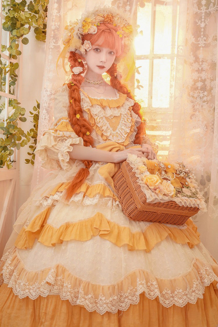 Lolita Character Bag - Hand Woven Rattan Flowers, 2 Colors, Sweet Style, Bow Detail - additional product view 7