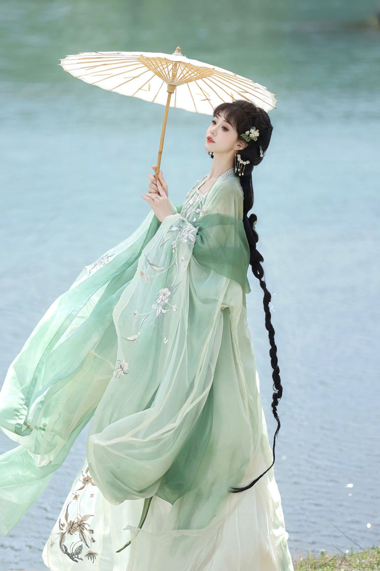 Lolita Coordinate Set - Qingdie, Green, Layered, Sweet Style, Chinese-Inspired Style - additional product view 7
