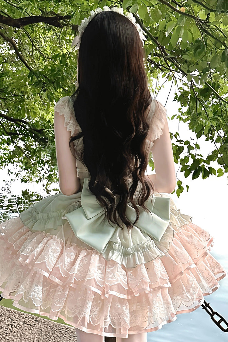 Lolita Dress - Bale Bebe, Green, Lace-Up, Sweet Style, Ballet-Inspired Style - additional product view 6