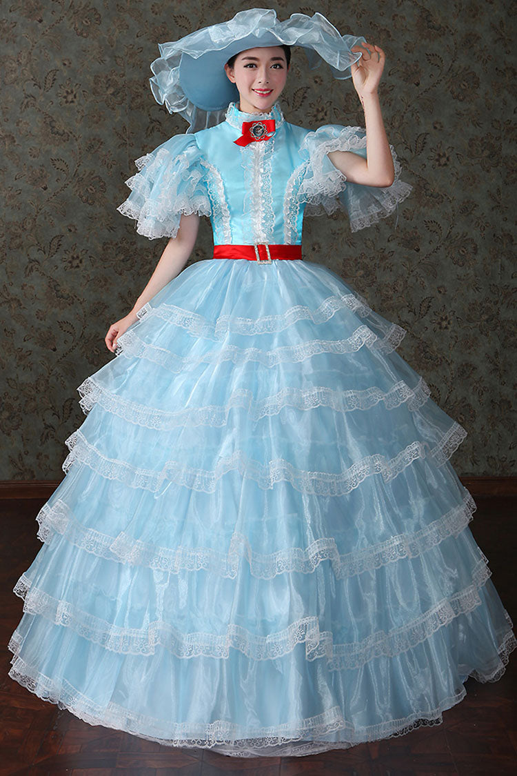 Lolita Dress - Court Style High Waisted, 2 Colors, High Waist, Layered, Victorian Style - additional product view 6