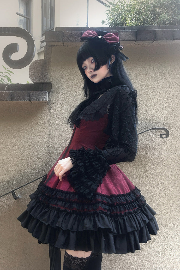 Lolita Dress - Escape, 3 Colors, Striped, Ruffled, Printed - Kawaii Statement Dress - additional product view 14