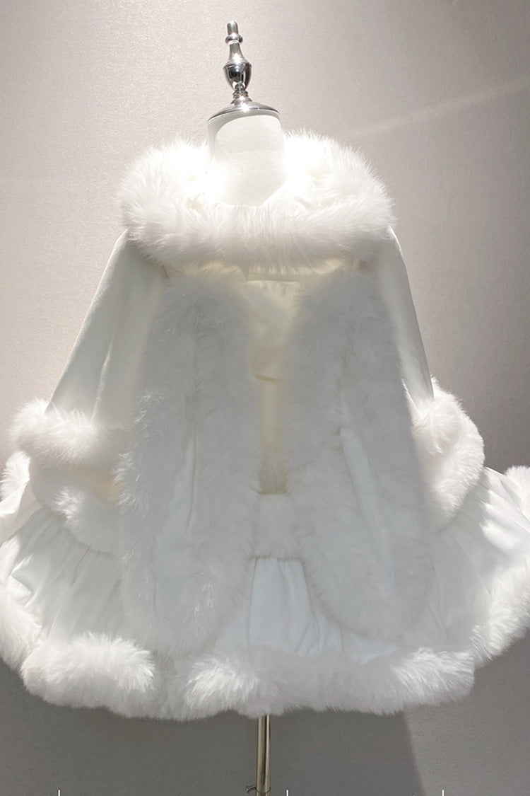 Lolita Dress - Holiday, White, Bow Detail, Layered, Sweet Style - additional product view 16