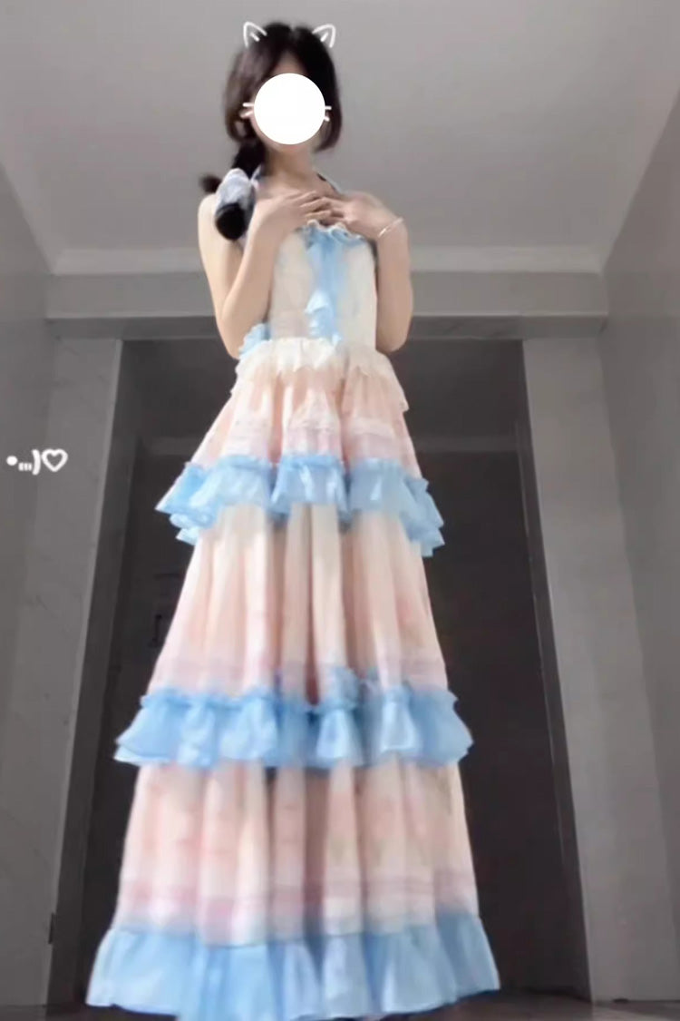 Lolita Dress - Meet The Sea, 2 Colors, Printed, Layered, Sweet Style - additional product view 5