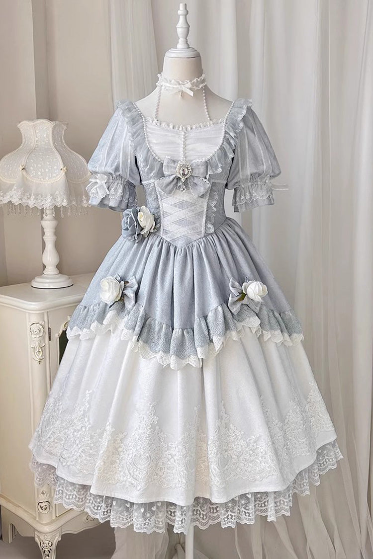 Lolita Dress - Solid Color Fairytale Dance, Solid-Color, Embroidered, Sweet Style - additional product view 5