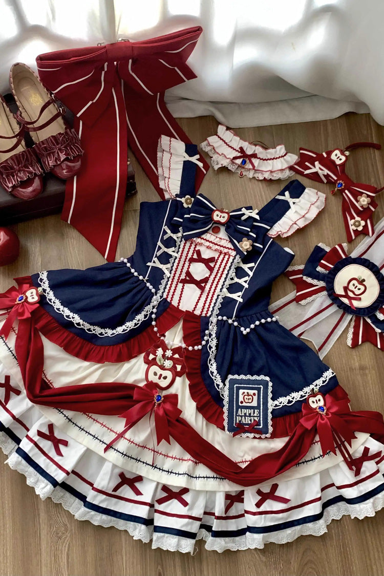 Lolita Dress - Witch Gina, Multi-Color, Printed, Sweet Style, Bow Detail - additional product view 5