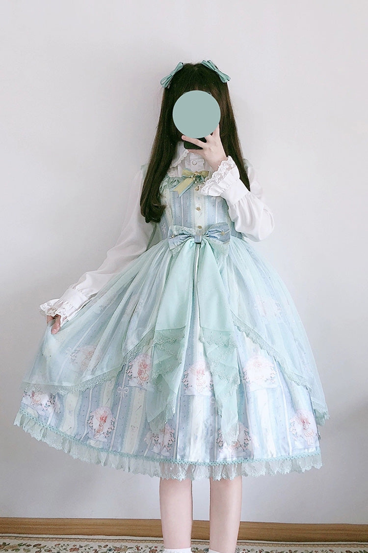Lolita JSK Dress - Angel's Hymn, 2 Colors, Sweet Style, Bow Detail, Ruffled - additional product view 6