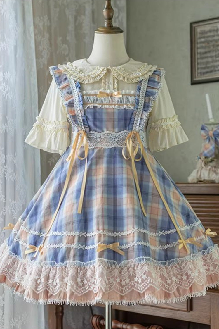Lolita JSK Dress - Endless Summer, 2 Colors, High Waist, Lace Trim, Ruffled - additional product view 4