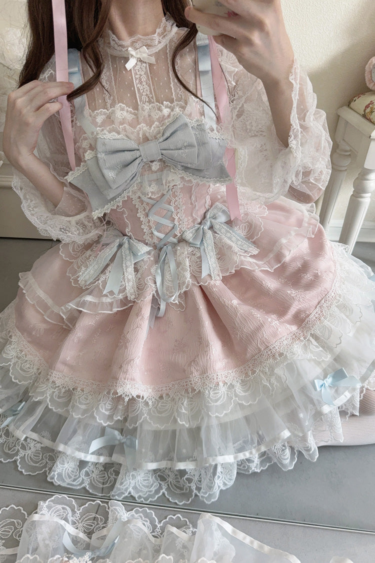 Lolita JSK Dress - Fleishi Island, Pink, Ruffled, Layered, Sweet Style - additional product view 8