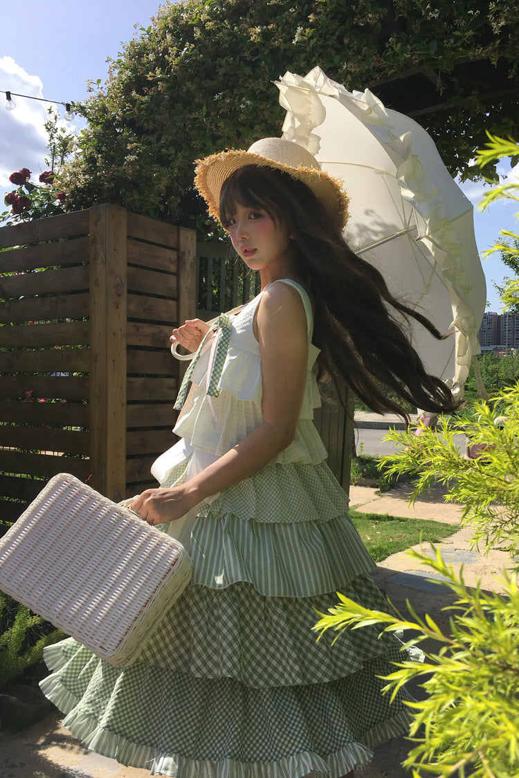 Lolita JSK Dress - Go To The Forest, Green, Printed, Layered, Sweet Style - additional product view 20