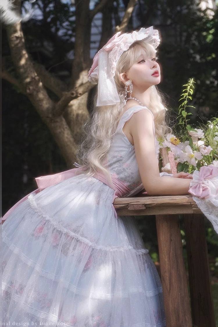 Lolita JSK Dress - Rose Flower Cage, Multi-Color, Detachable Detail, Sweet Style - additional product view 7