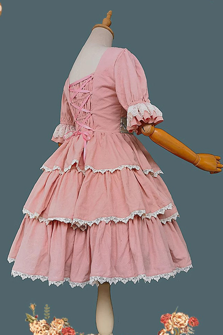 Lolita JSK Dress - Tulip Print, 3 Colors, Sweet Style, Printed, Embroidered - additional product view 11