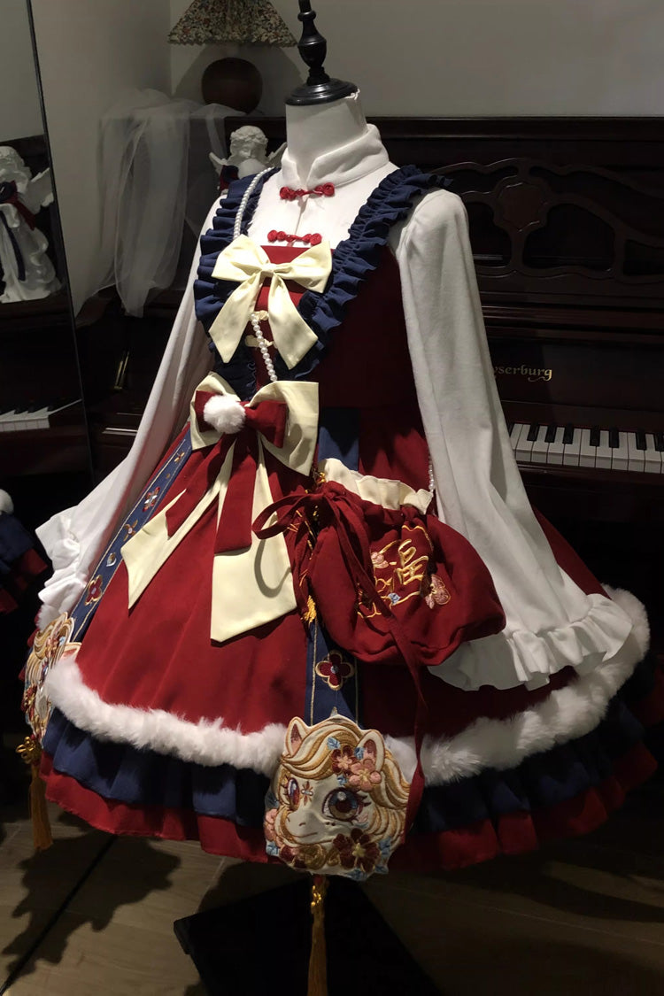 Lolita JSK Dress - Year Of The Horse, 2 Colors, Sweet Style, Chinese-Inspired Style - additional product view 5