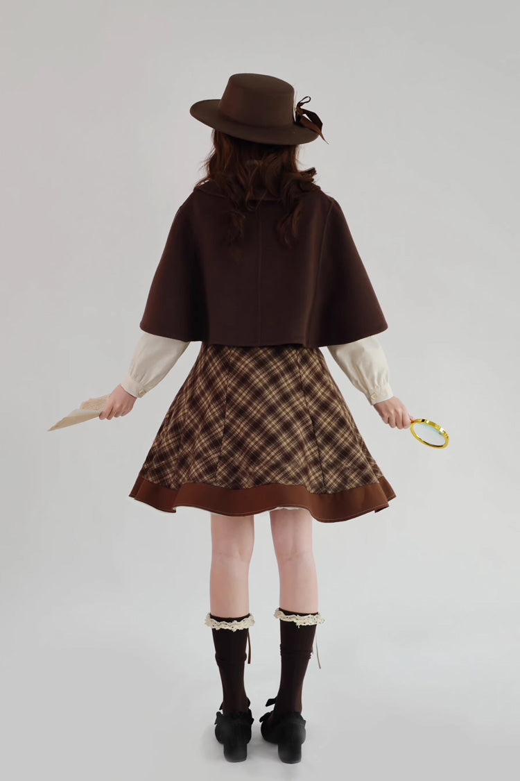 Lolita Jumper Skirt - Broken Pocket Watch, Brown, Classic Style, Printed - additional product view 17