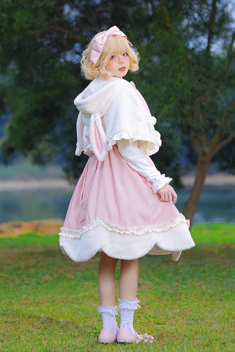 Lolita Jumper Skirt - Deer Print, Pink, Sweet Style, Bow Detail, Printed - additional product view 8