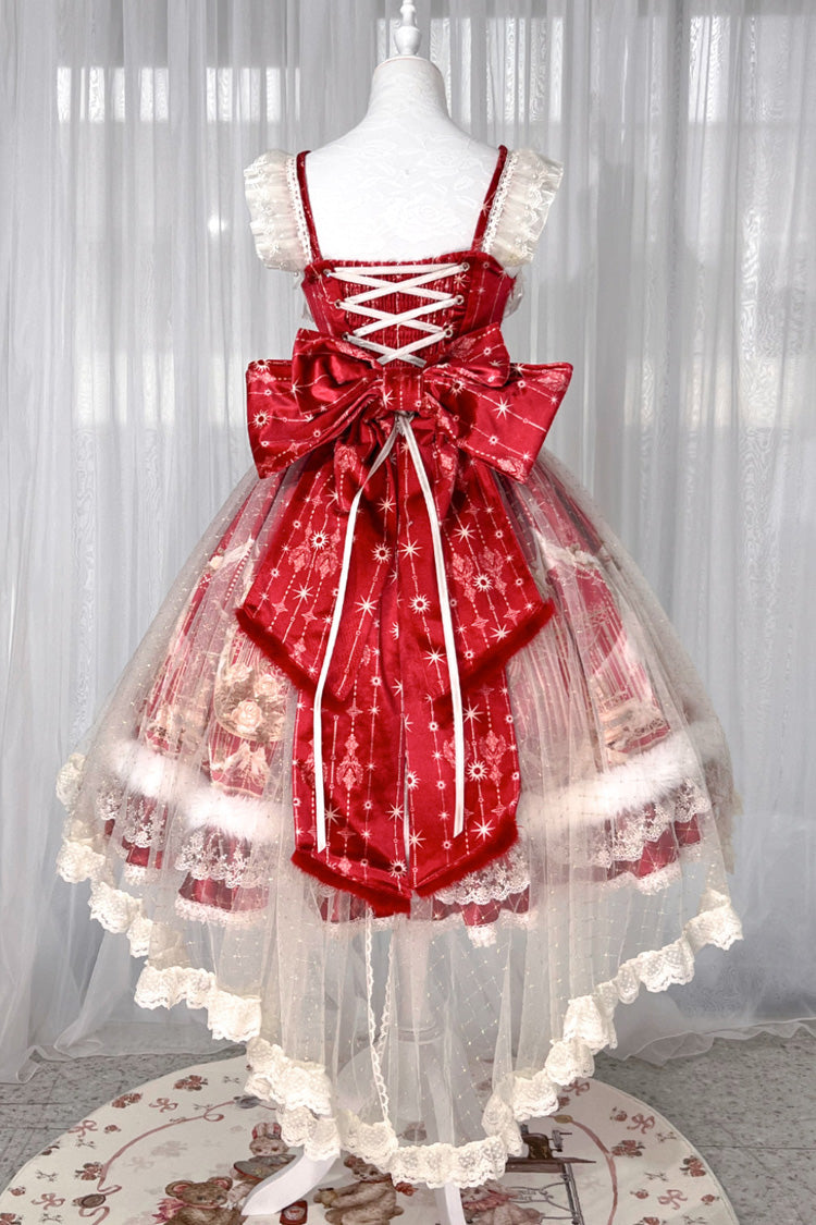 Lolita Jumper Skirt - Happy New Year, Red, Printed, Classic Style, Chinese-Inspired Style - additional product view 15