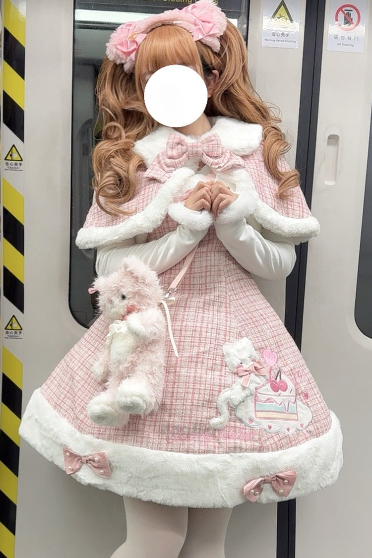 Lolita Jumper Skirt - Print, Pink, Bow Detail, Printed, Embroidered - additional product view 7