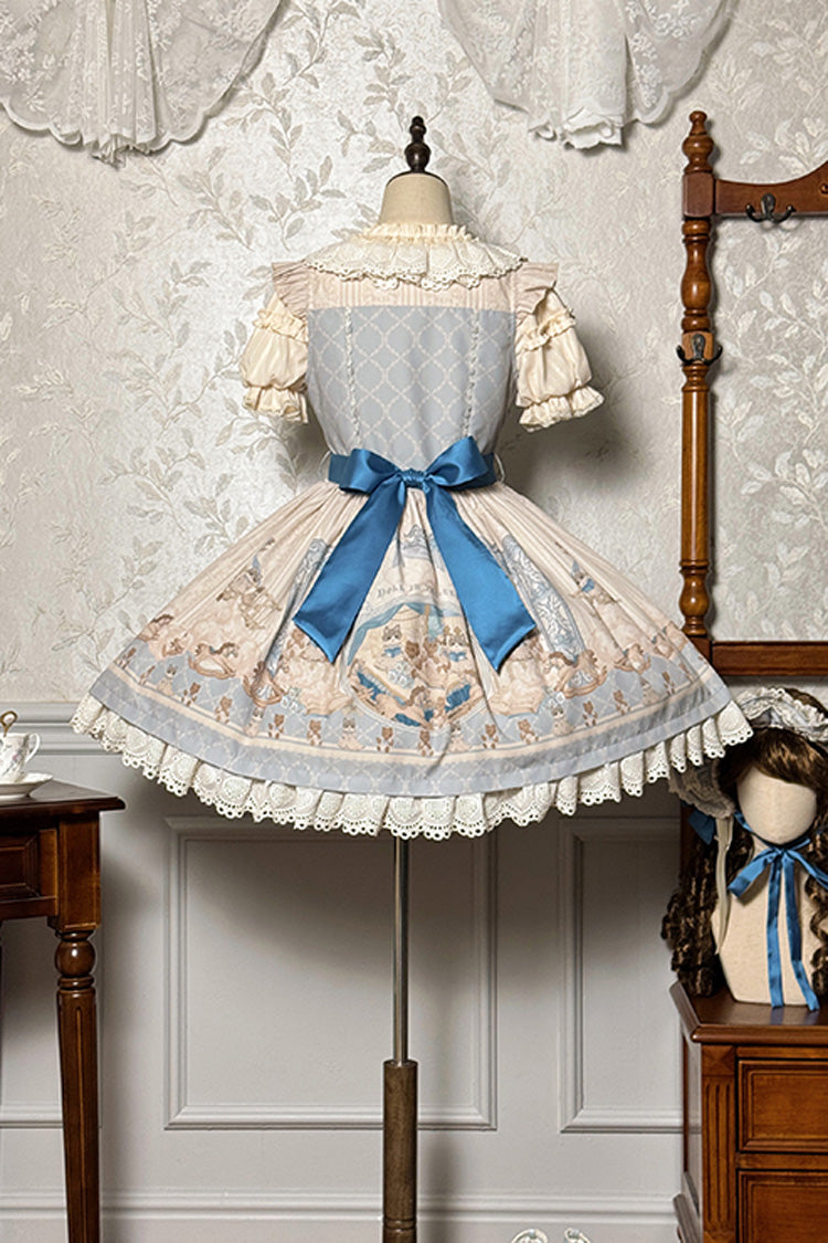 Lolita Jumper Skirt - Sea Salt Fairy Tale Doll, 2 Colors, Sweet Style, Bow Detail, Ruffled - additional product view 12