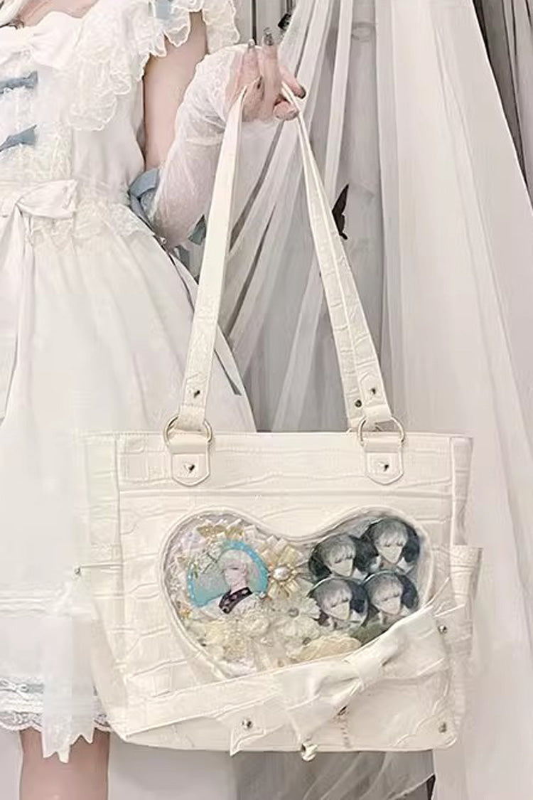 Lolita Shoulder Bag - Floating Amber Transparent Love, 4 Colors, Sweet Style, Bow Detail - additional product view 11