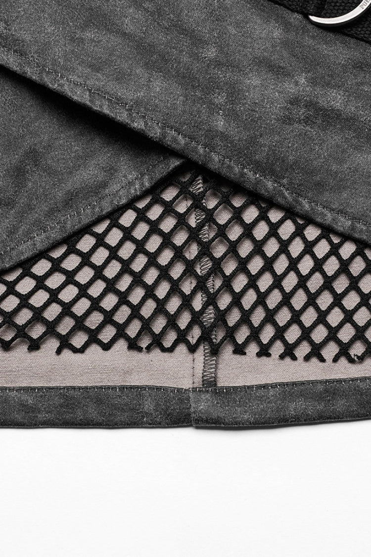 Lolita Skirt - D Shaped Buckle Mesh, 2 Colors, Buckle Detail, Women's Style, Layered - additional product view 16