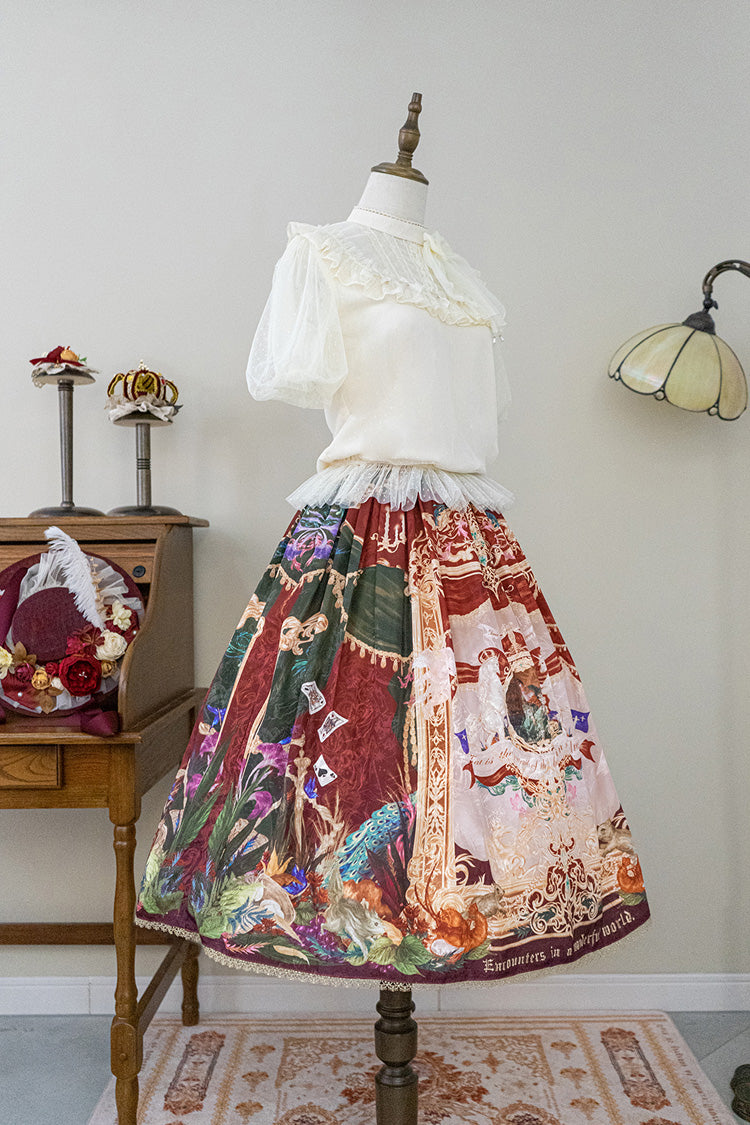 Lolita Skirt - Kaleidoscope Of Dreams, Red, Printed, Sweet Style - additional product view 11