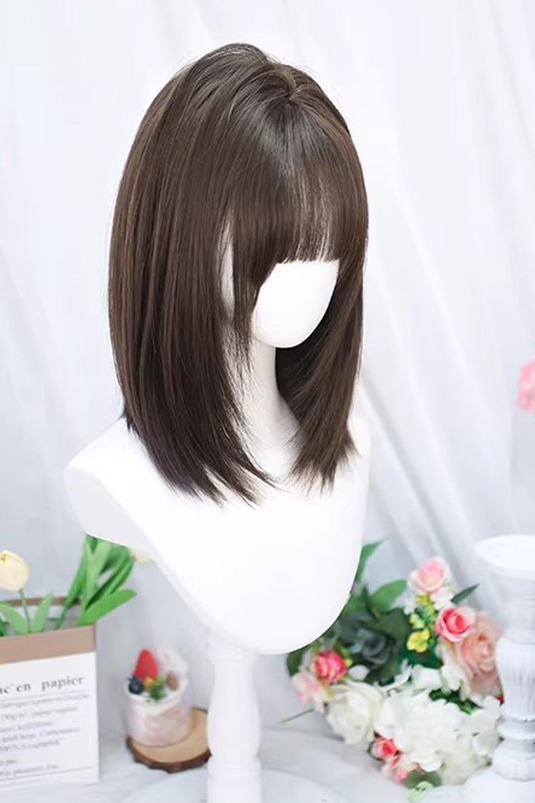 Lolita Wig - Medium Length Straight, 2 Colors, Sweet Style - Daily and Convention Styling - additional product view 4