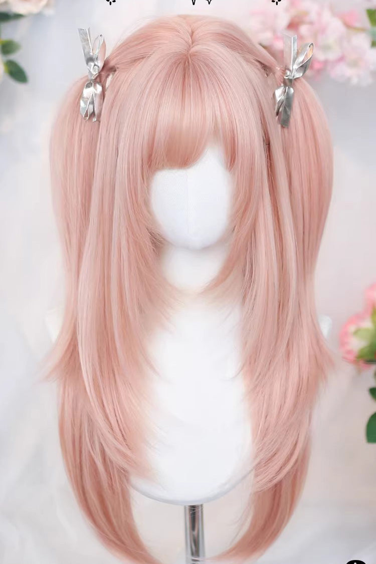 Long Wavy Lolita Wig - Cherry Pink, Pink, Sweet Style - Daily and Convention Styling - additional product view 4