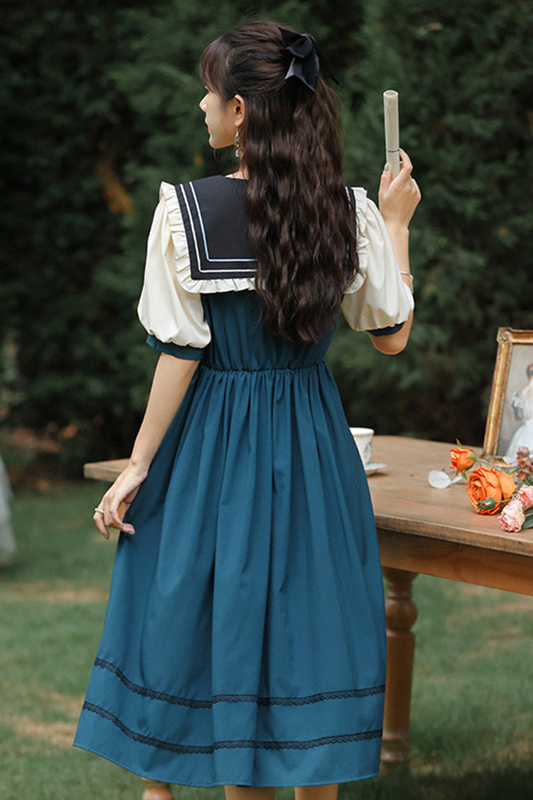 One-Piece Lolita Dress - Multi-Color, Sweet Style, Embroidered - additional product view 4