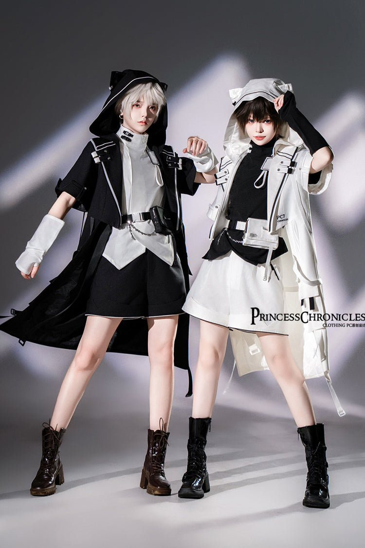 Ouji Prince Fashion Blouse - Functional Style Stand Collar, White, Stand Collar - additional product view 18