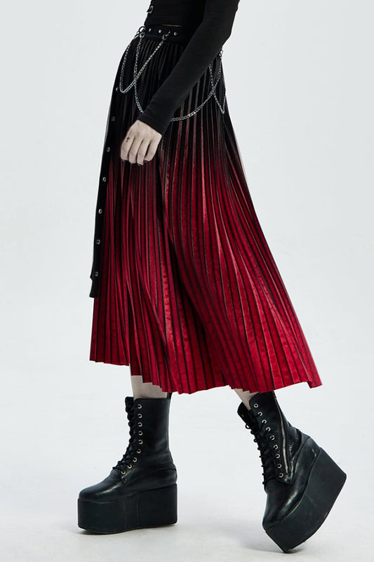 Ruffled Lolita Skirt - Black/red Metal Nails Metal, 2 Colors, Women's Style - additional product view 2